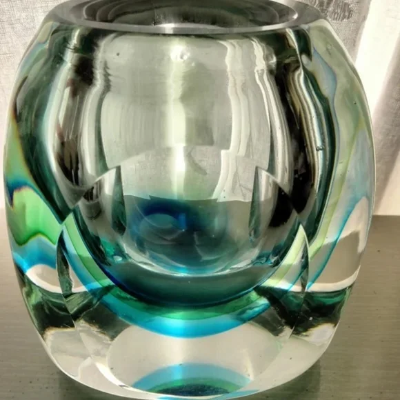 *~* Murano Glass vase By Flavio Poli Mid Century Design ~ Glass ~ Spring… - Picture 3 of 4